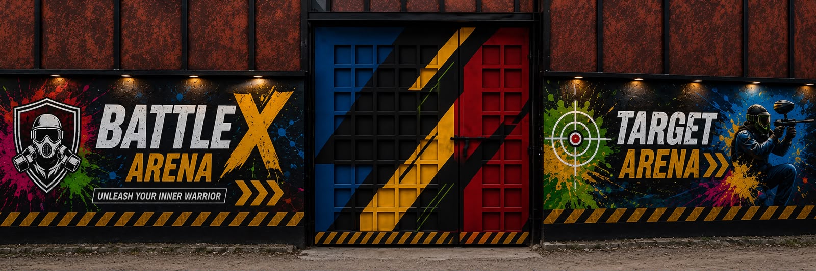 The Battle X and Target Arena entrance gate